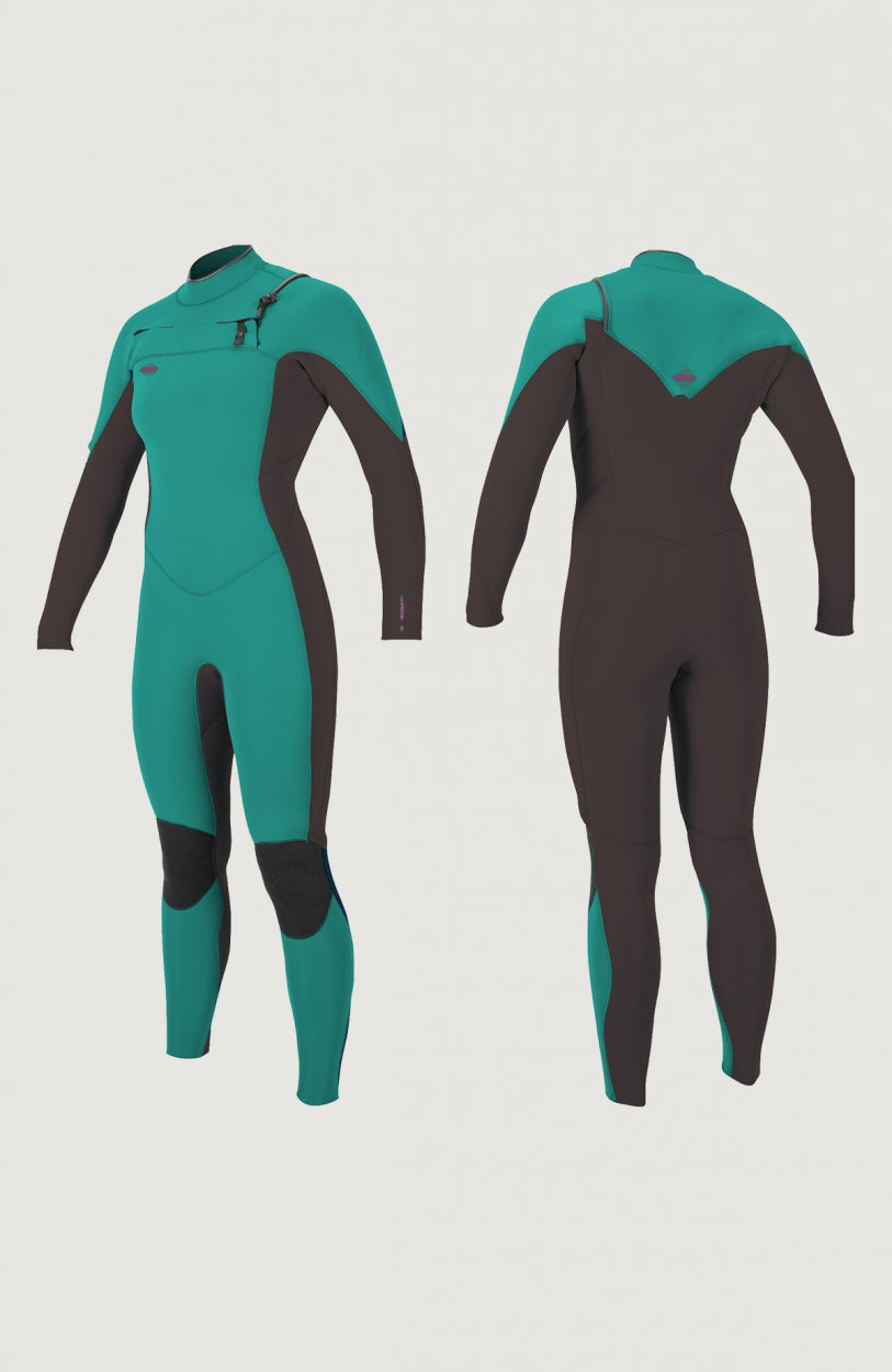 Hyperfreak 3/2mm Chest Zip Full Wetsuit | Light Green