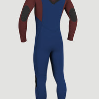 Hyperfreak Plus 3/2mm Chest Zip Full Wetsuit | NAVY/BLOODSHOT/BLACK