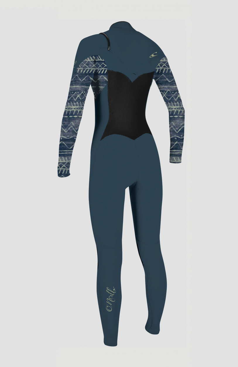 Epic 4/3mm Chest Zip Full Wetsuit | Shade/Bungalow Stripe