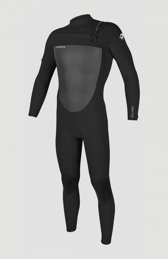 Hyperfreak Plus 4/3mm Chest Zip Full Wetsuit | BLACK/BLACK