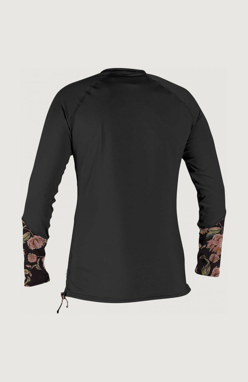 Front Zip Long Sleeve UV Shirt | Black
