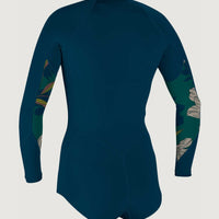 Front-Zip Longsleeve Surf Suit | Dark Blue