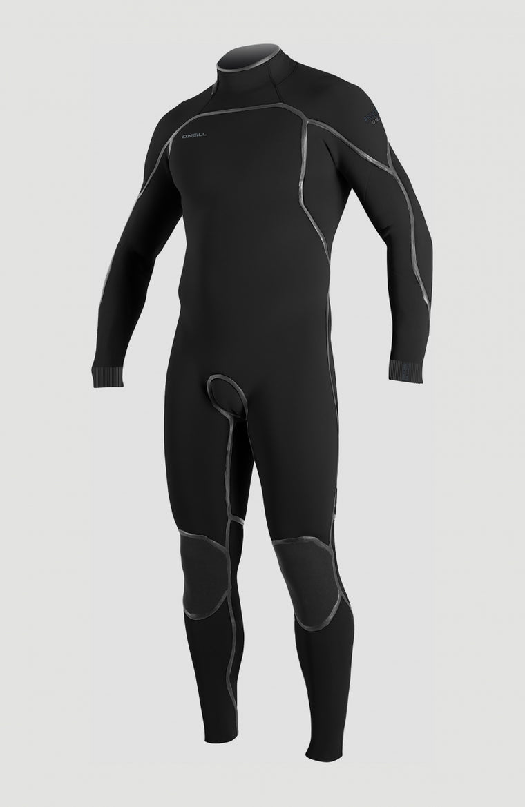 Psycho One 5/4mm Back Zip Full Wetsuit | BLACK/BLACK