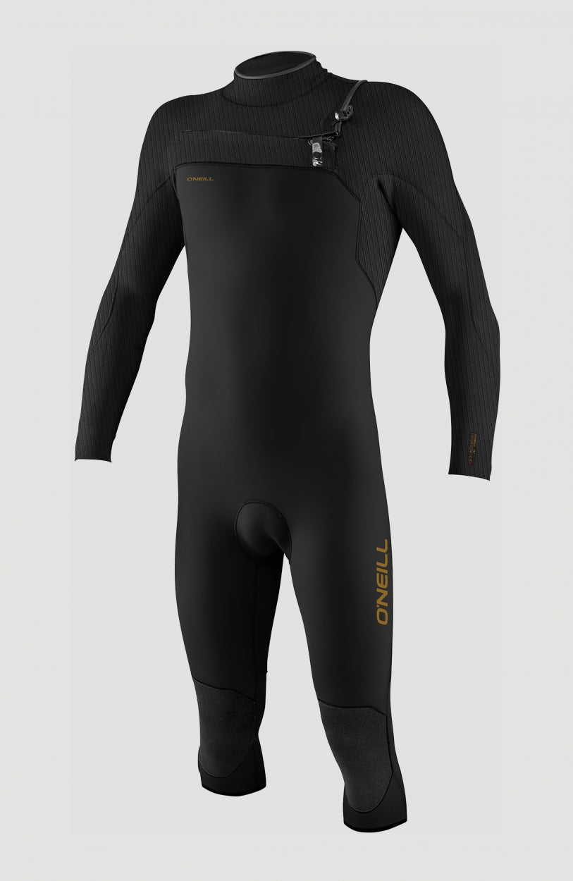 Hyperfreak Plus 4/3mm Chest Zip Overknee Wetsuit | BLACK/BLACK