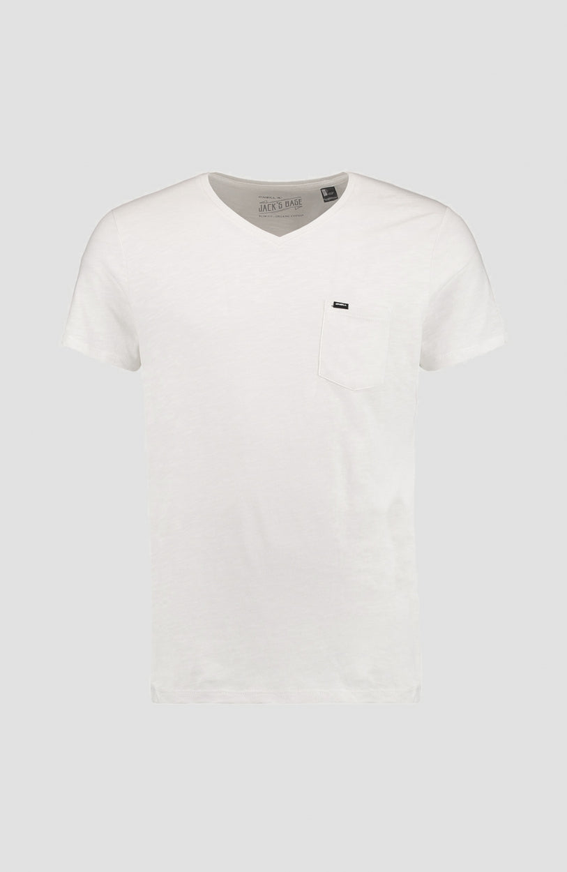 Jack's Base V-Neck T-Shirt | Powder White