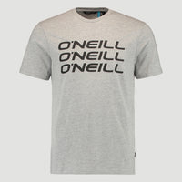 Triple Stack T-Shirt | Silver Melee -A