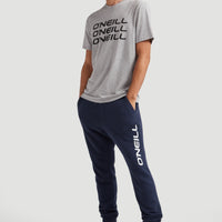Triple Stack T-Shirt | Silver Melee -A