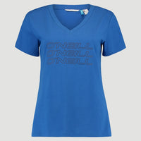 Triple Stack V-Neck T-Shirt | Ocean Blue
