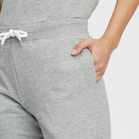 High-Waist Sweatpants | Silver Melee -A