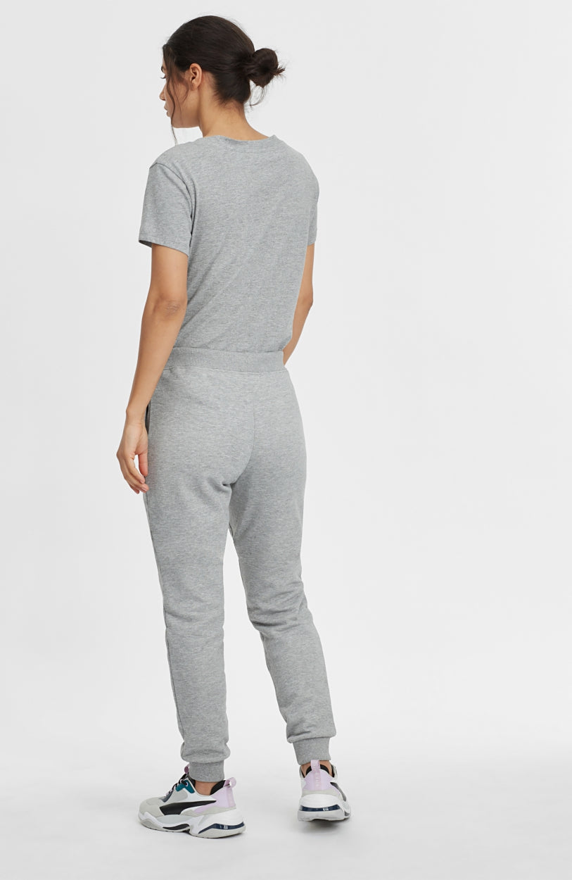 High-Waist Sweatpants | Silver Melee -A