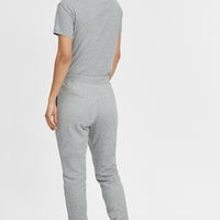 High-Waist Sweatpants | Silver Melee -A