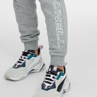 High-Waist Sweatpants | Silver Melee -A