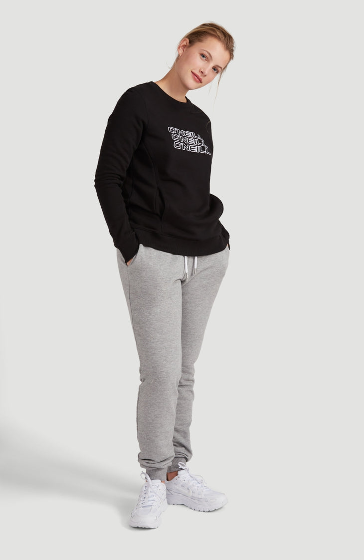 High-Waist Sweatpants | Silver Melee -A