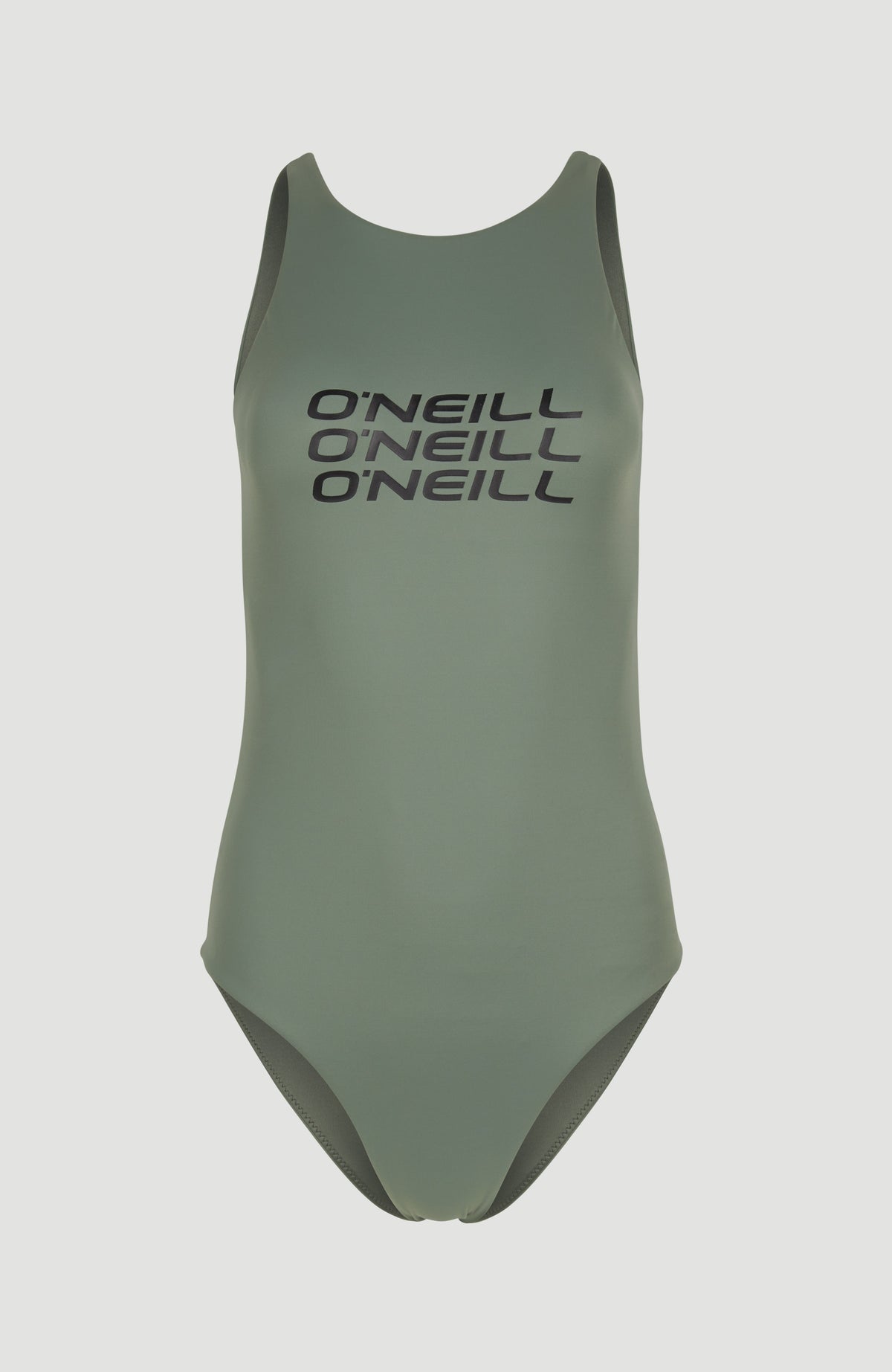 Logo High Neck Swimsuit | Lily Pad