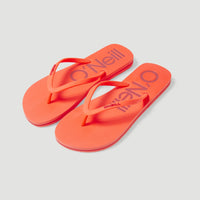 Profile Logo Sandals | Neon Coral