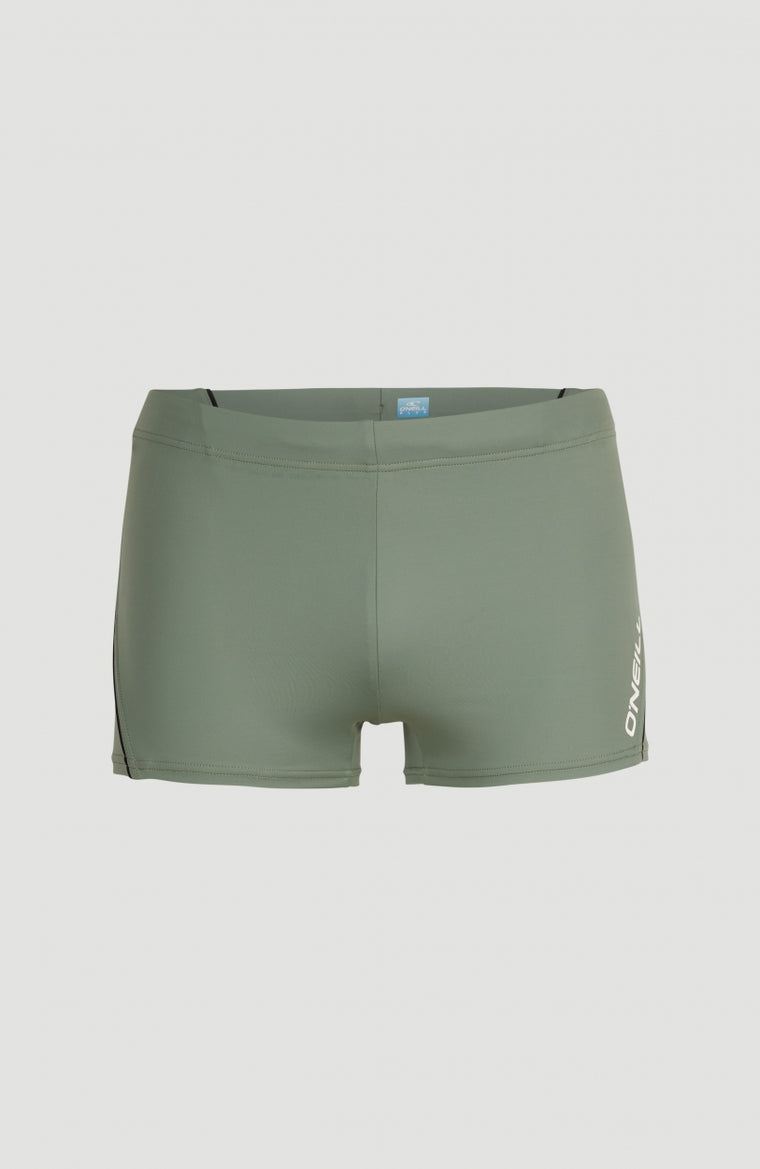 Solid Swimtrunks | Deep Lichen Green